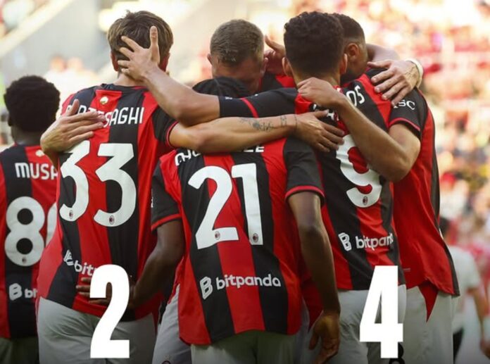 AC MIlan 2 Manchester United 4